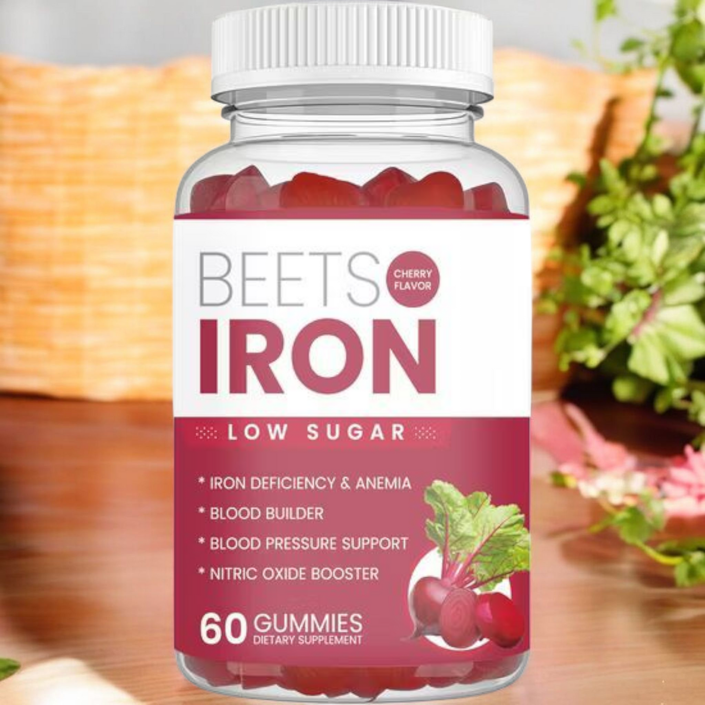 BEETS IRON DIETARY SUPPLEMENTS GUMMIES 60 count