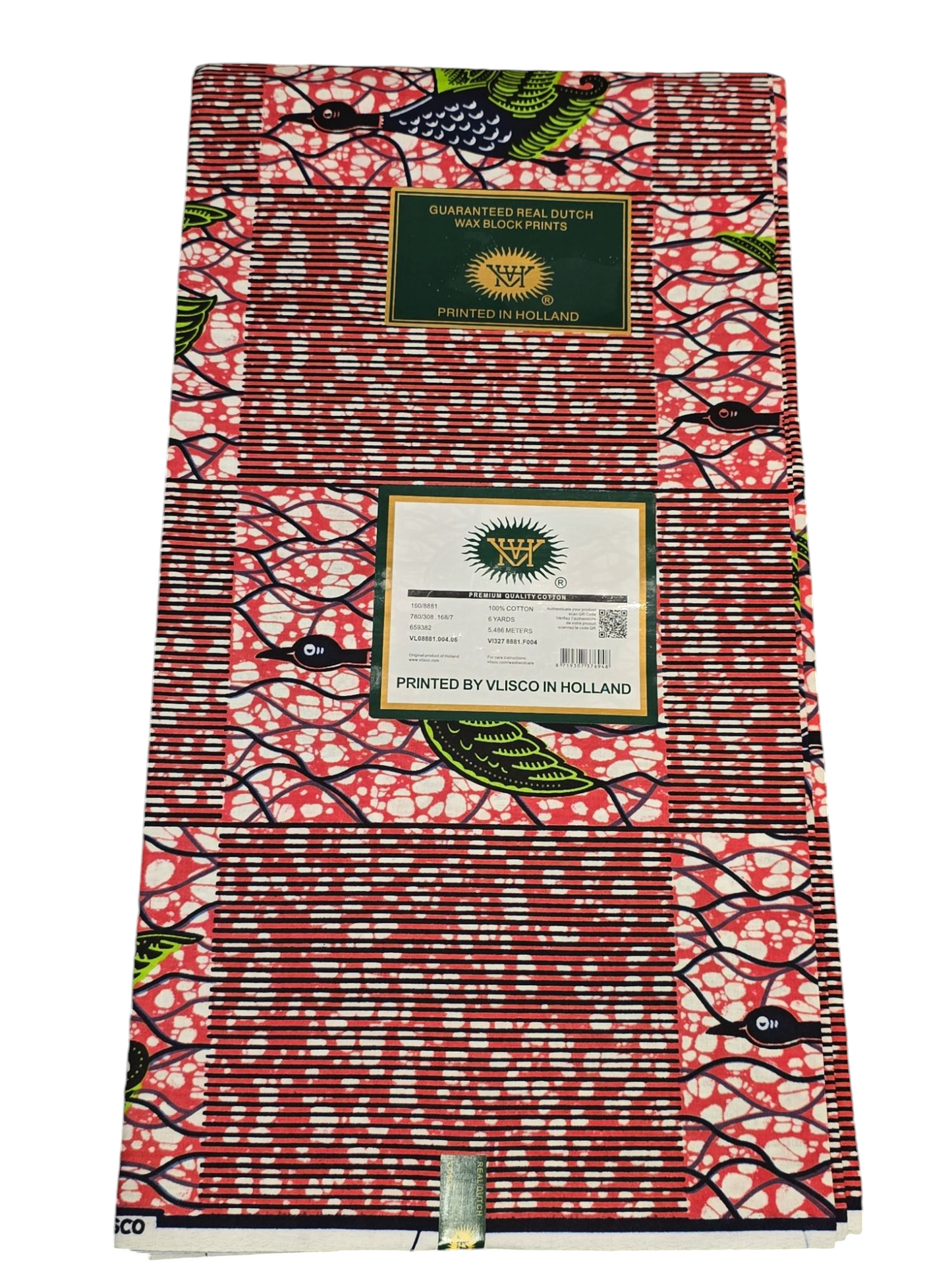 100% COTTON REAL DUTCH WAX BLOCK PRINTS /AFRICAN WAX PRINT 6YARDS ( BY VLISCO)