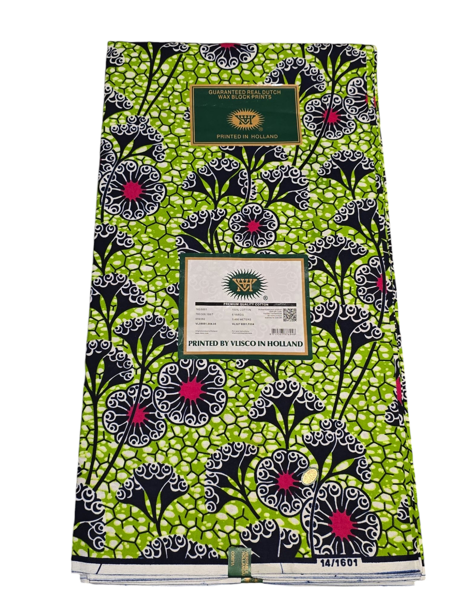 100% COTTON REAL DUTCH WAX BLOCK PRINTS /AFRICAN WAX PRINT 6YARDS ( BY VLISCO)