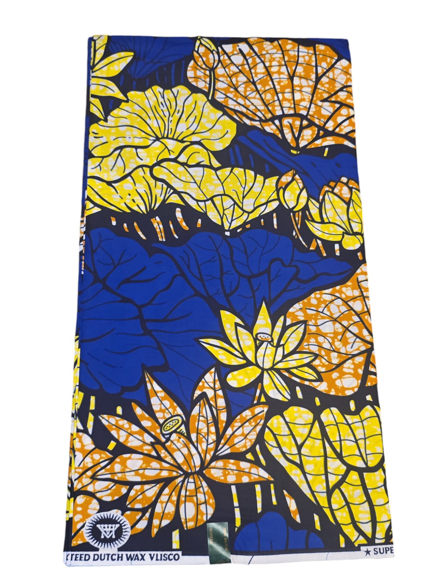 100% COTTON SUPER WAX BLOCK PRINTS /AFRICAN WAX PRINT 6YARDS ( BY VLISCO)