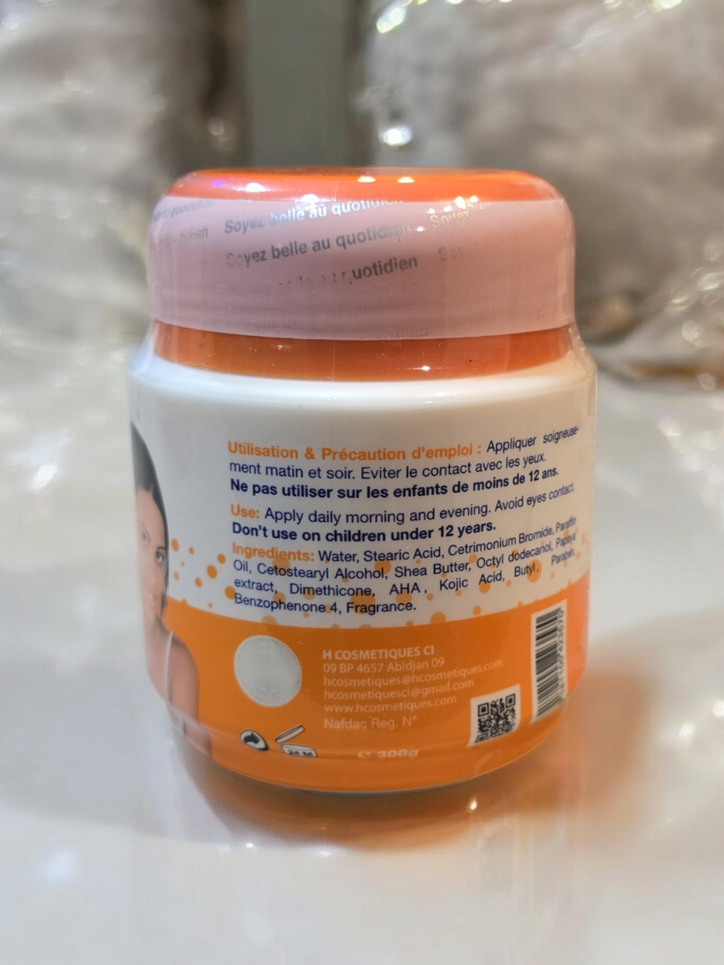 H20 Jours Naturel Papaya Lightening Cream Jar 300g