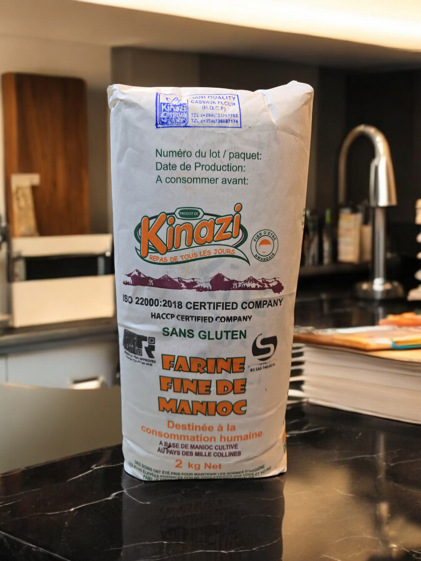 Kinazi Fine Cassava Flour 2kg