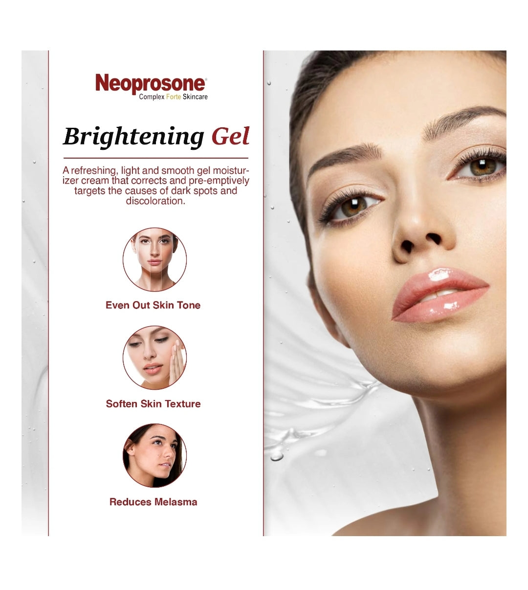 Neoprosone Gel-Forte 1 oz skin brightening gel