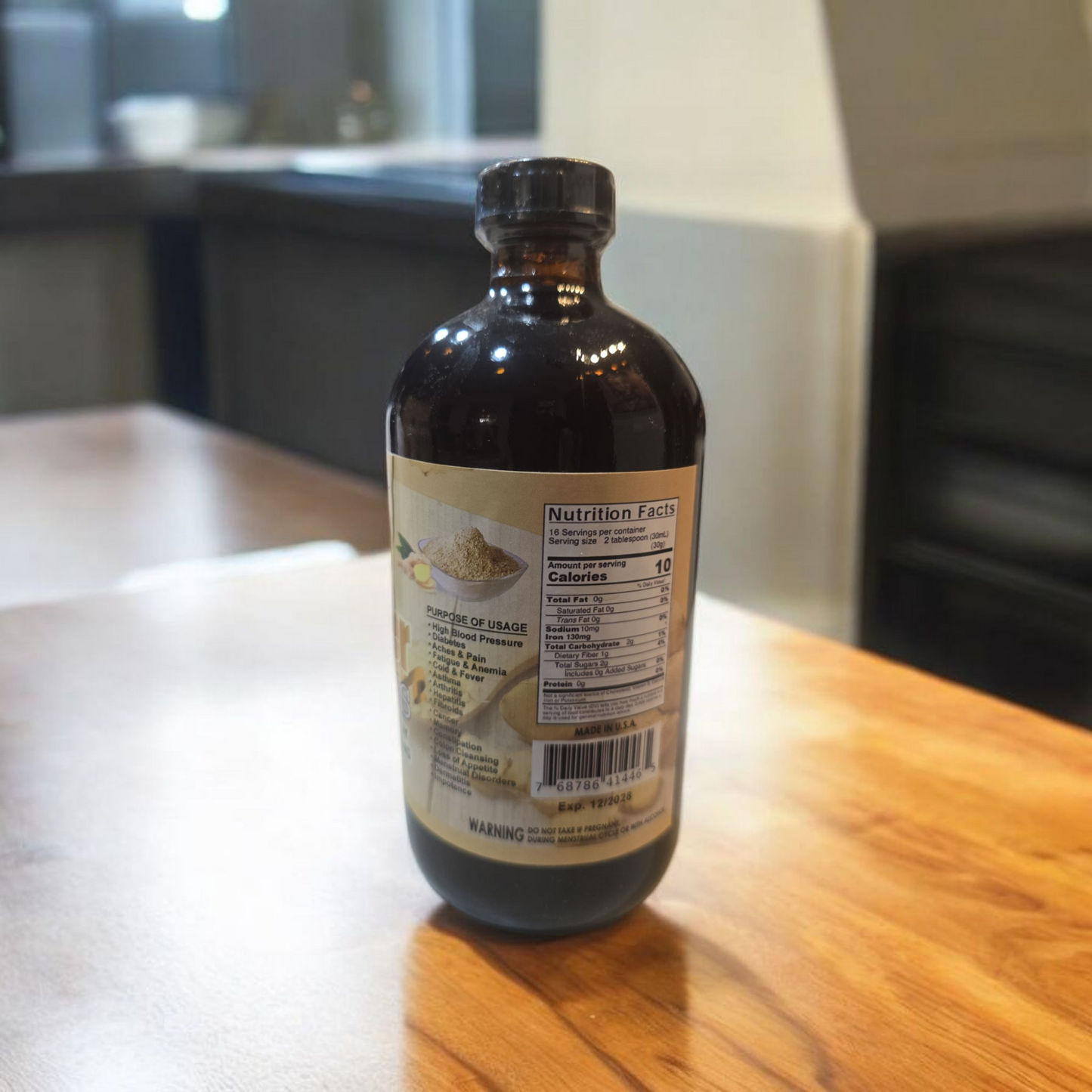 GINGER BITTERS (Colon Cleansing) 16oz