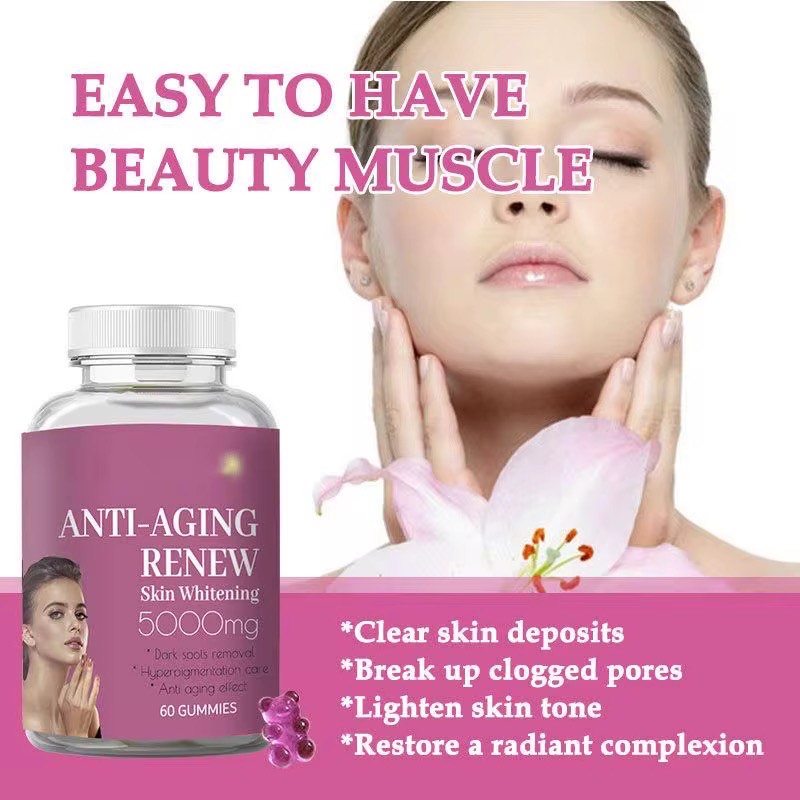 ANTI-AGING RENEW SKIN WHITENING 5000MG GUMMIES 60 Count