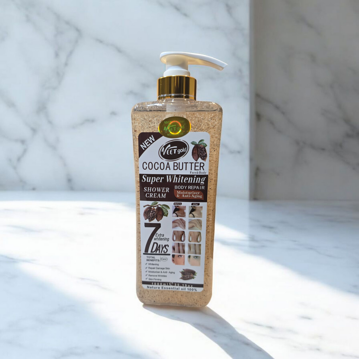 Veet Gold Cocoa Butter Super Whitening Shower Cream 1000ml