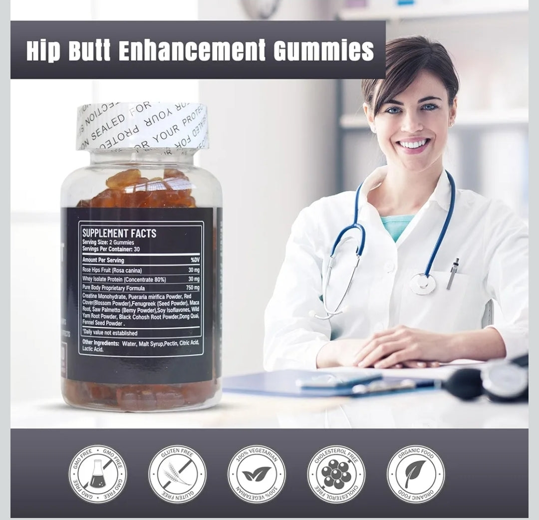 Hip Butt Enhancing Gummies 60 count