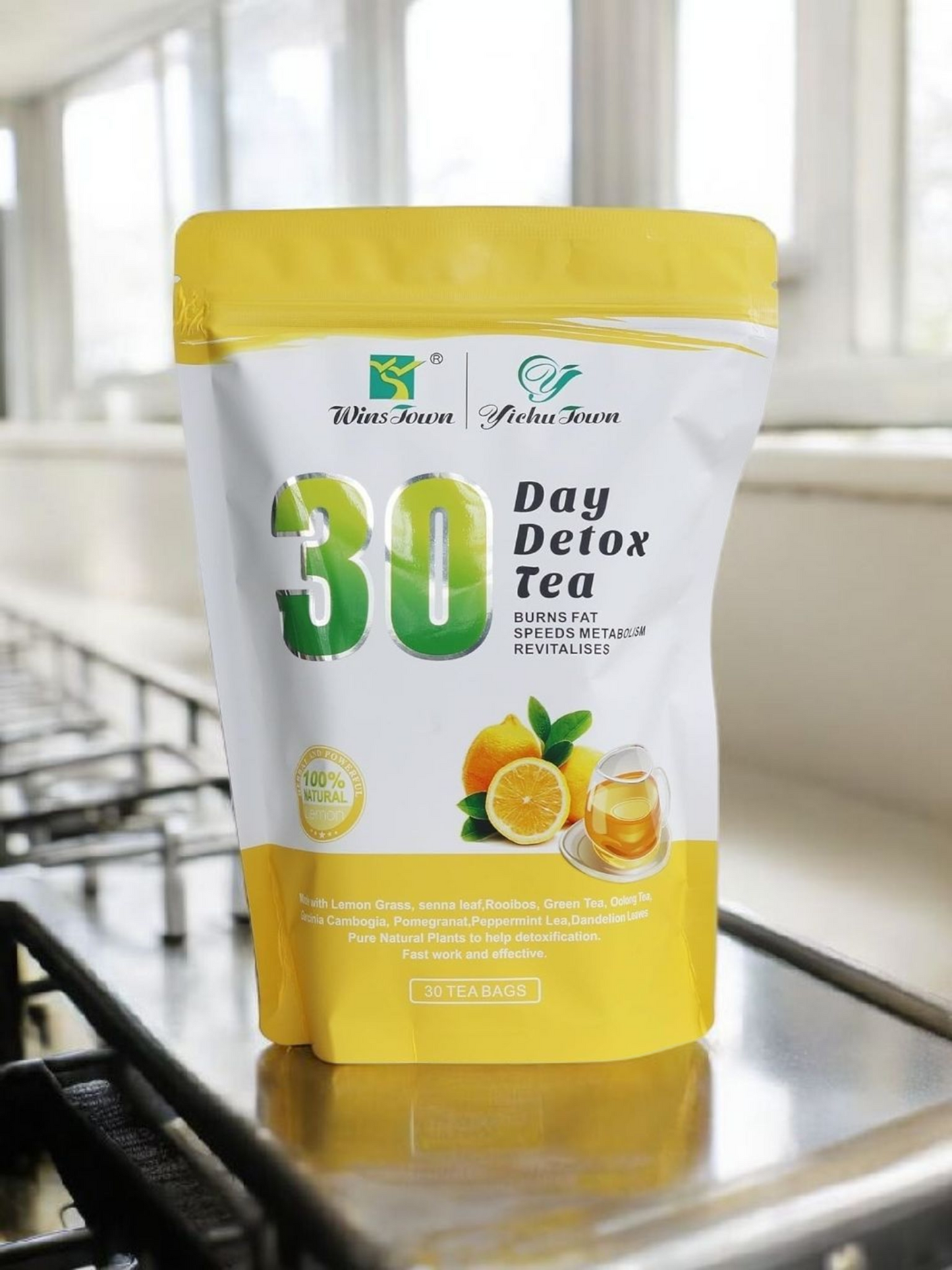 Wins Town 30 Day Detox Tea 90g ( Unisex Weight Loss Herbal Tea )