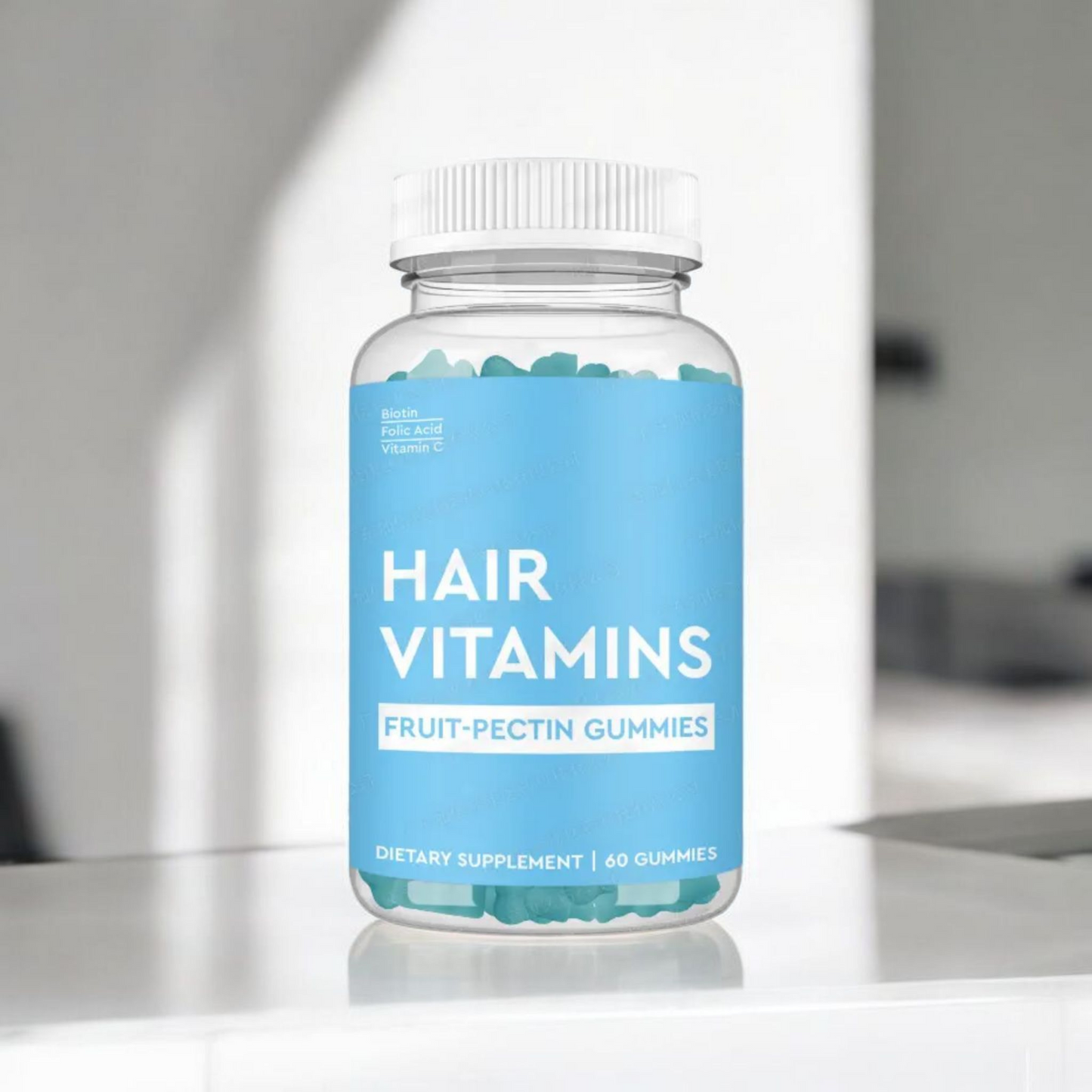 HAIR VITAMIN DIETARY SUPPLEMENT GUMMIES 60 count