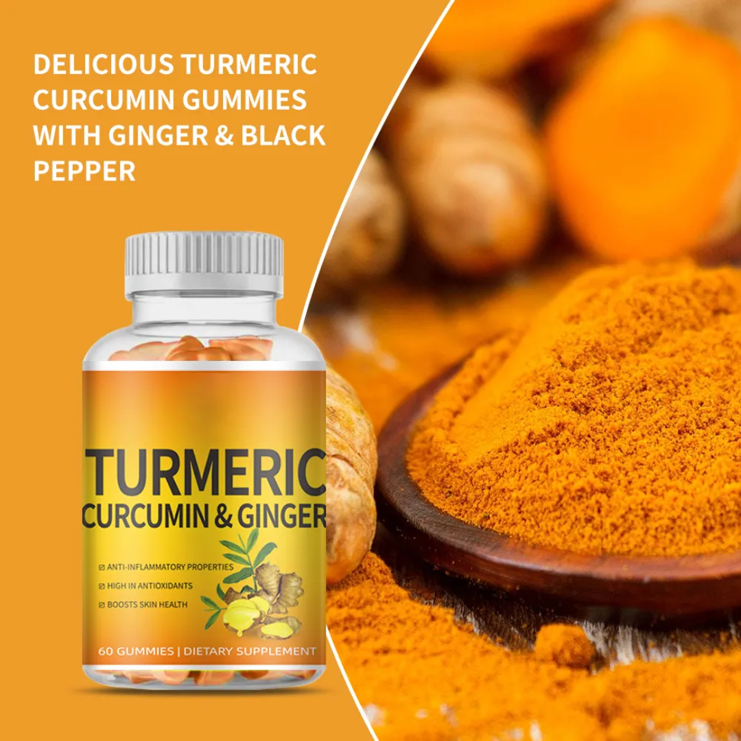 TURMERIC CURCUMIN & GINGER GUMMIES 60 Count