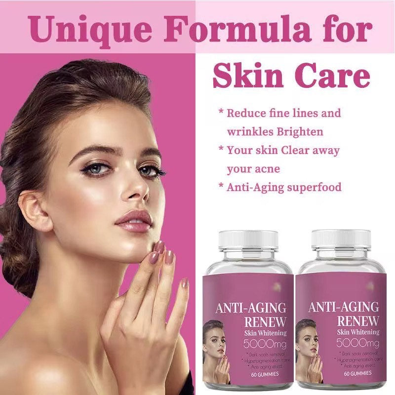 ANTI-AGING RENEW SKIN WHITENING 5000MG GUMMIES 60 Count