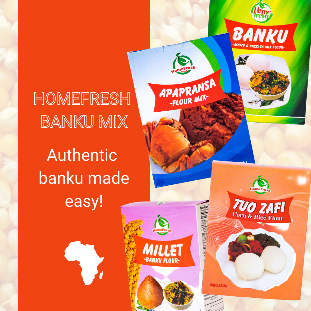 Homefresh Banku Mix Flour | Maize & Cassava 2.2lb