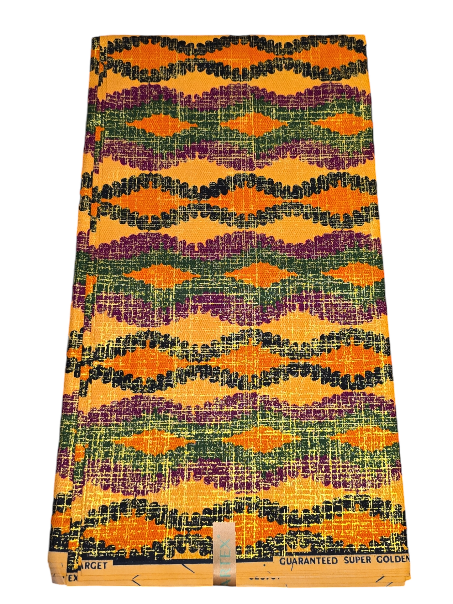 ANKARA AFRICAN FABRIC,  KENTE GOLD REAL AFRICAN WAX 6YARDS  ( BY HITARTEX )