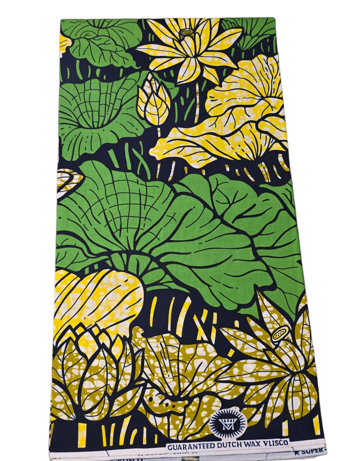 VLISCO SUPER WAX BLOCK PRINTS /AFRICAN WAX PRINT 6YARDS ( 100% COTTON)