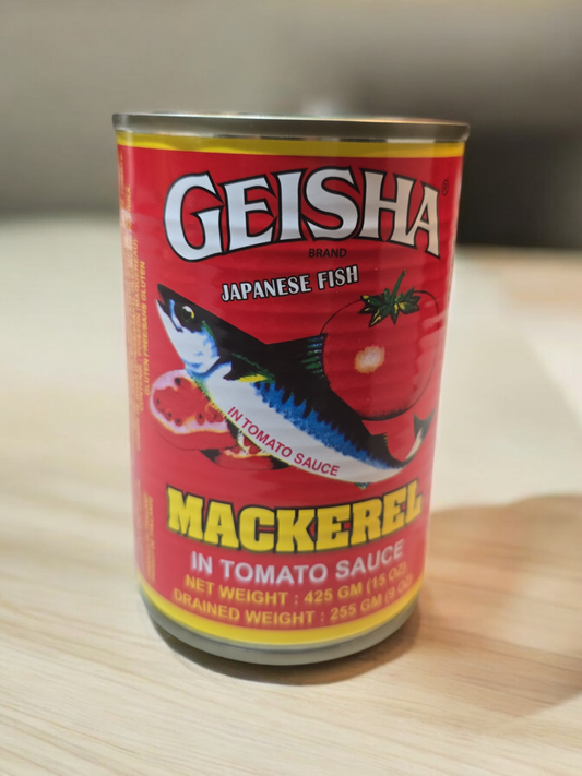 GEISHA MACKEREL IN TOMATO SAUCE 15OZ