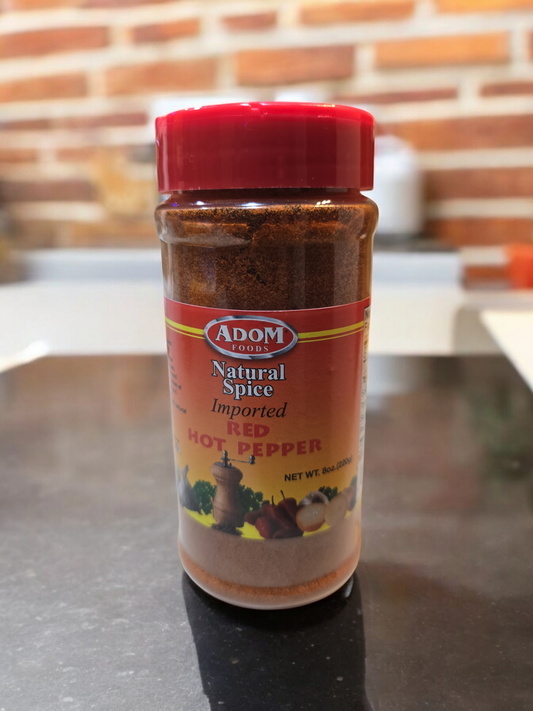 Adom Foods Red Hot Pepper Powder 8oz