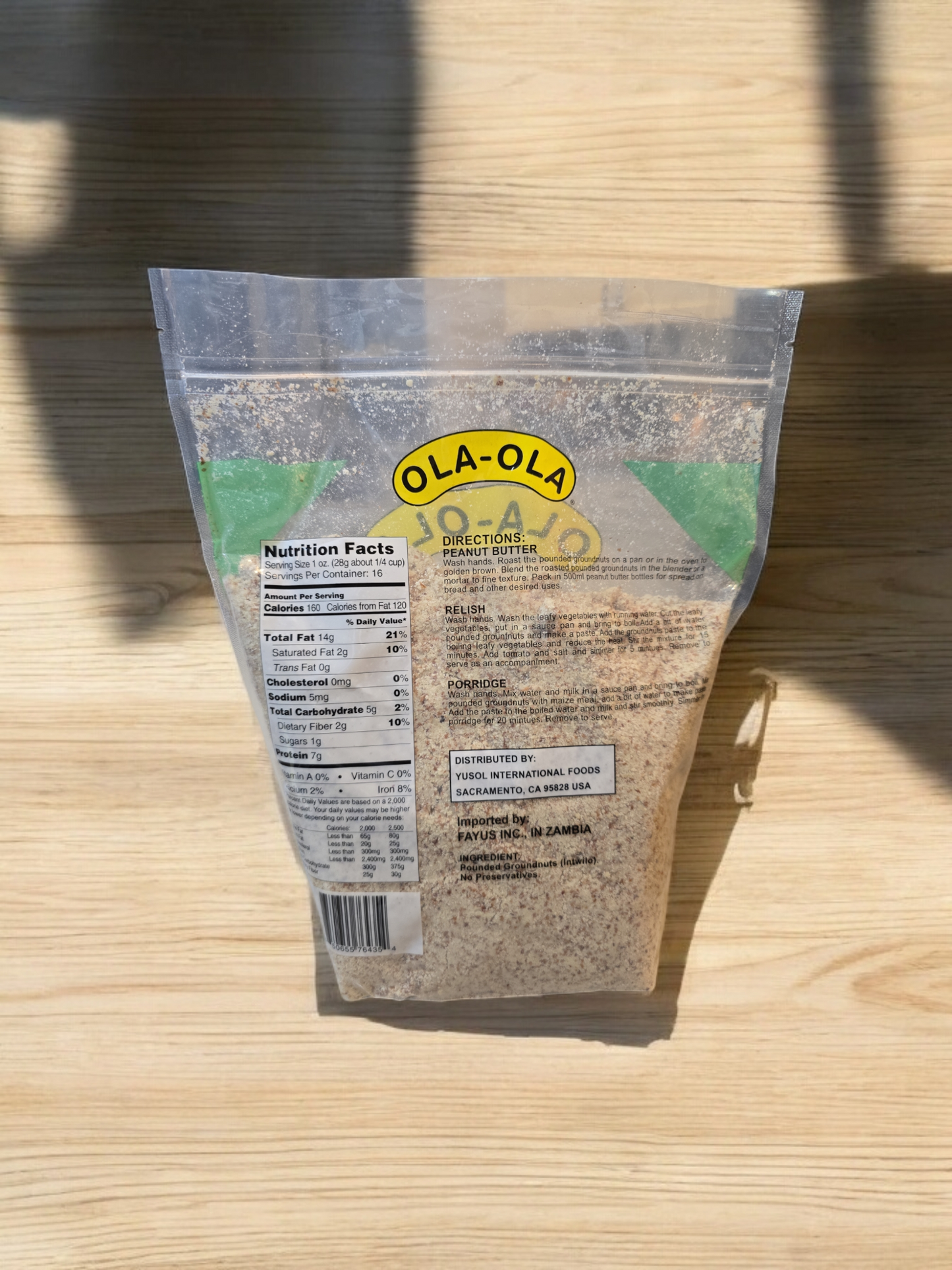 Ola Ola Pounded Groundnuts Powder 4lbs