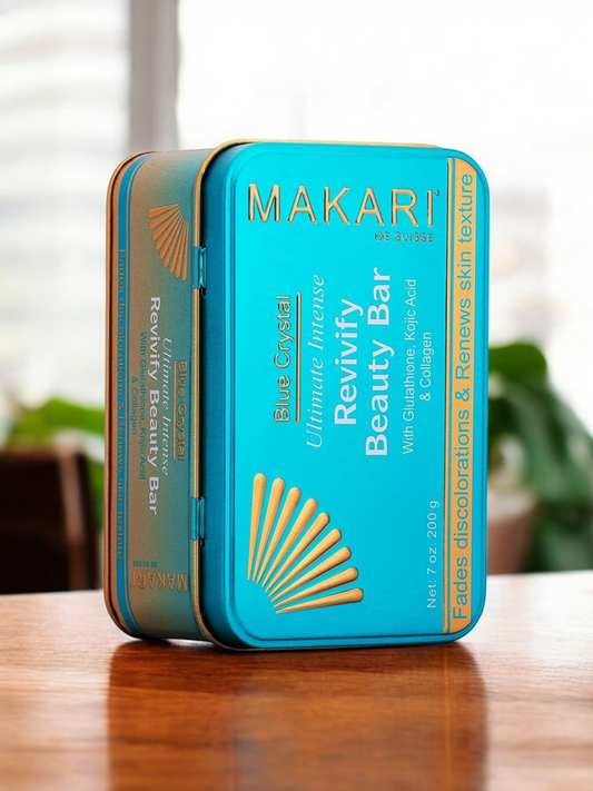 Makari Blue Crystal Revivify Multi Function Beauty Bar Soap 7 oz