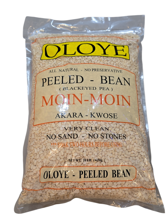 OLOYE PEELED BEAN ( Moin-Moin) 10 lb