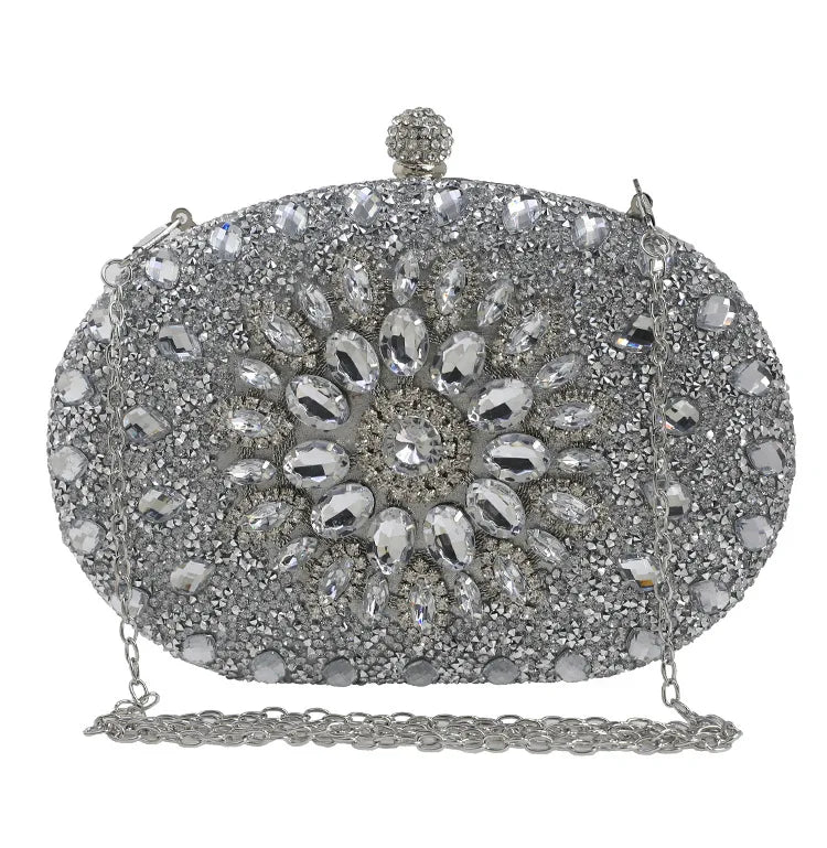 Luxury Crystal Diamond Women Clutch Evening Bag Wedding Crystal Ladies Purse Female Sparkly Wallet for Wedding Party