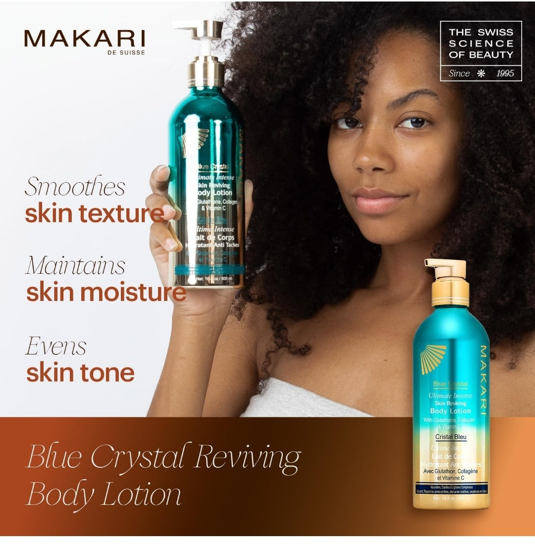 Makari Blue Crystal Skin Reviving Body Lotion 16.8 fl oz