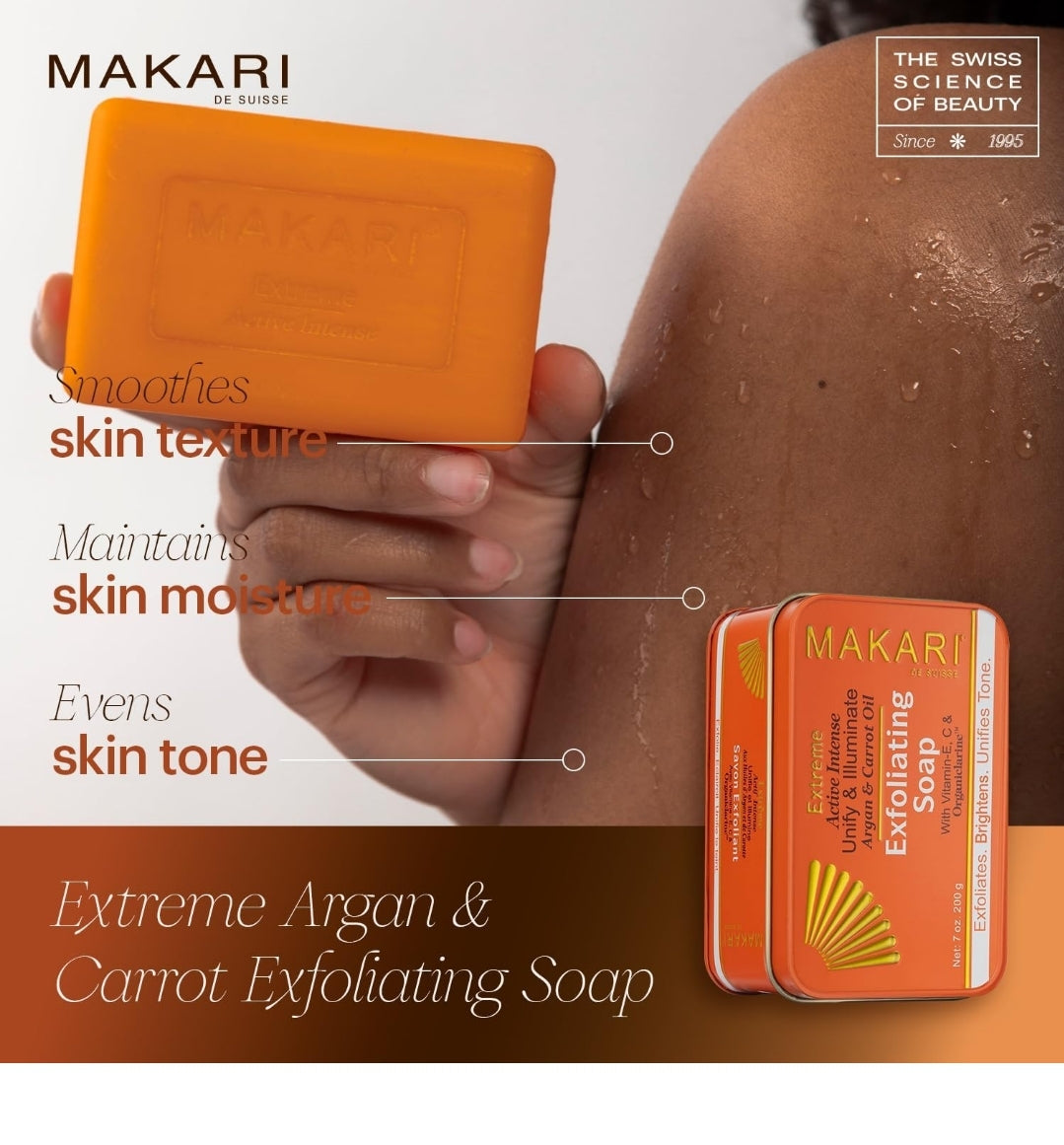 Makari Extreme Argan & Carrot Oil Multi Function Soap 7 oz