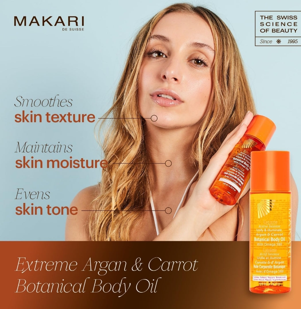 Makari Extreme Argan & Carrot Botanical Body Oil 4.23 fl oz