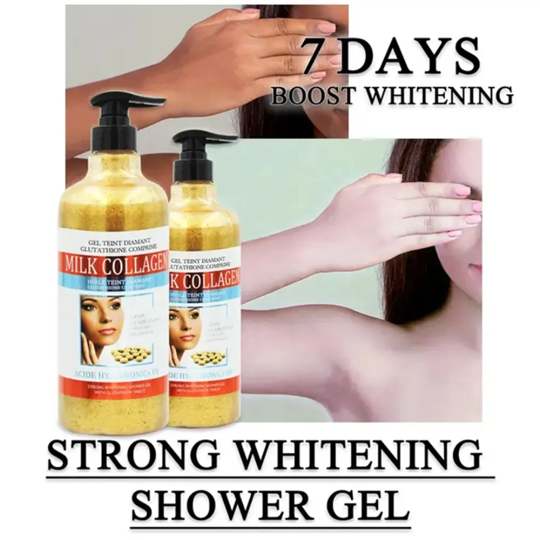 Milk Collagen Gel Teint Diamant, a strong whitening shower gel 1000ml