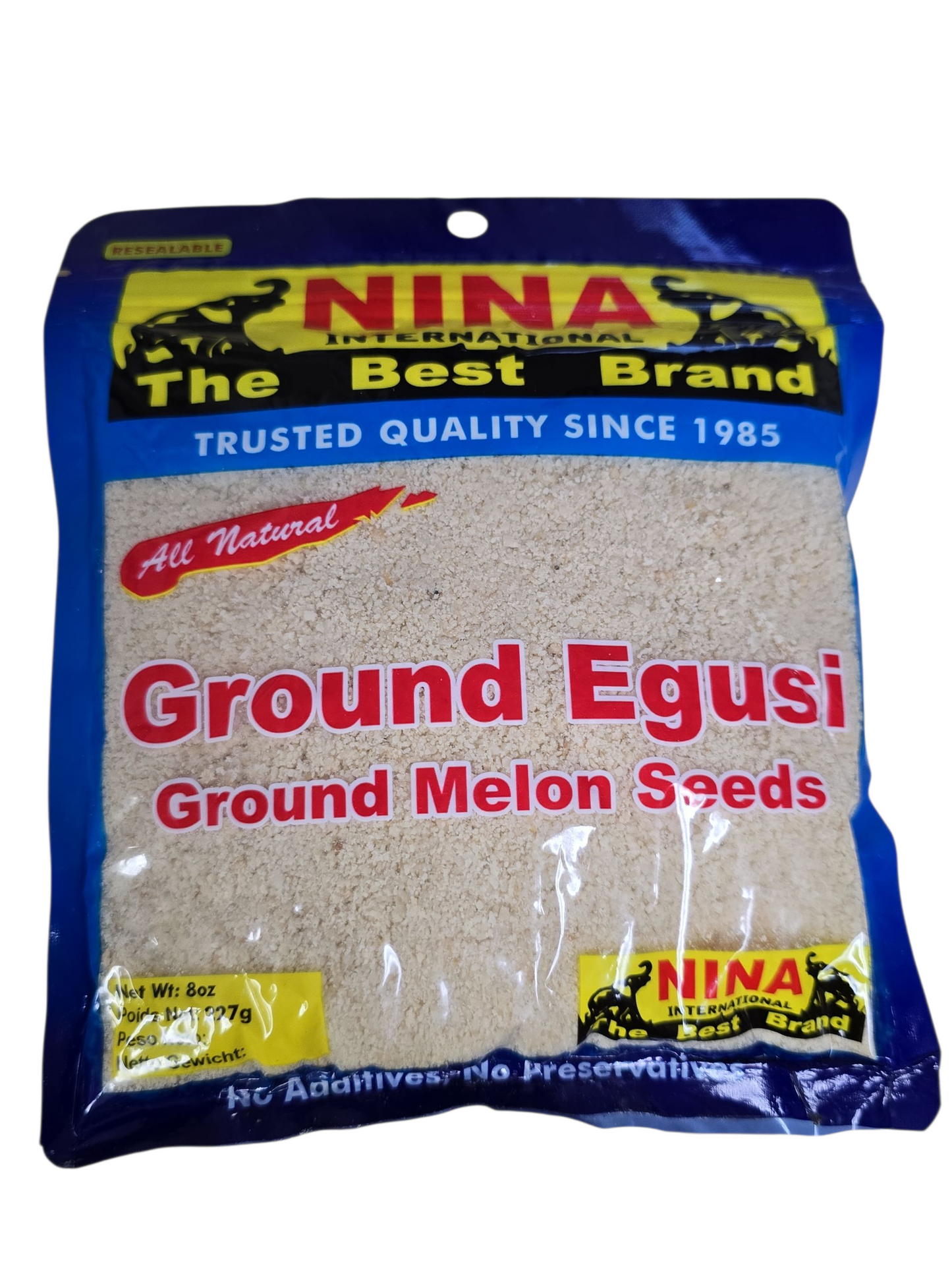 Nina International Ground Egusi ( Melon Seeds ) 8oz