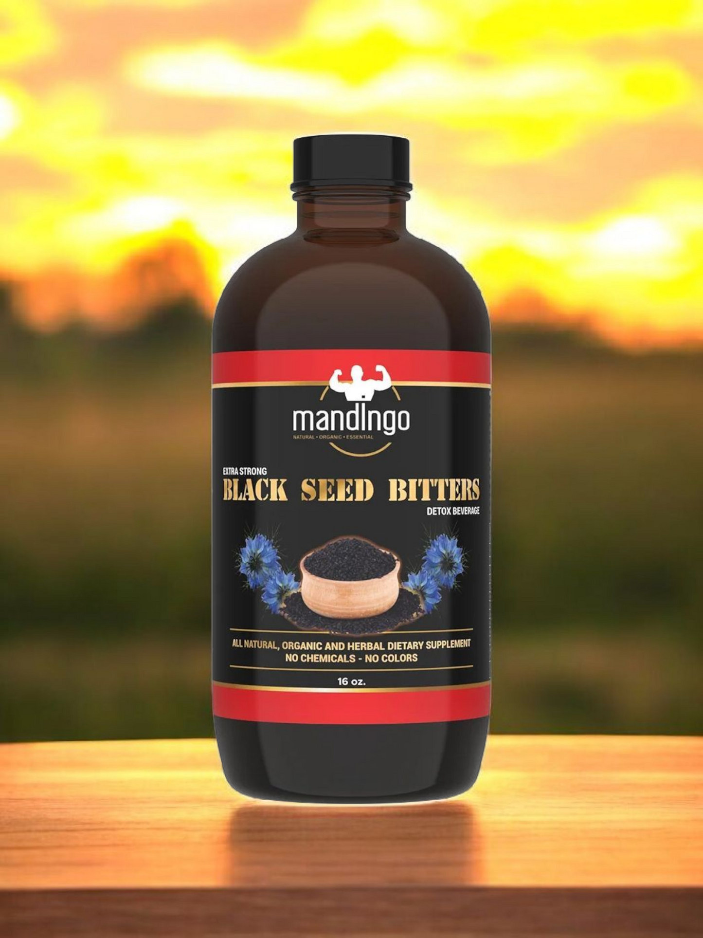Mandingo Extra Strong Black Seed Bitters 16 oz