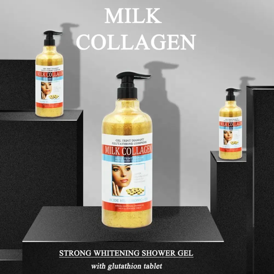 Milk Collagen Gel Teint Diamant, a strong whitening shower gel 1000ml
