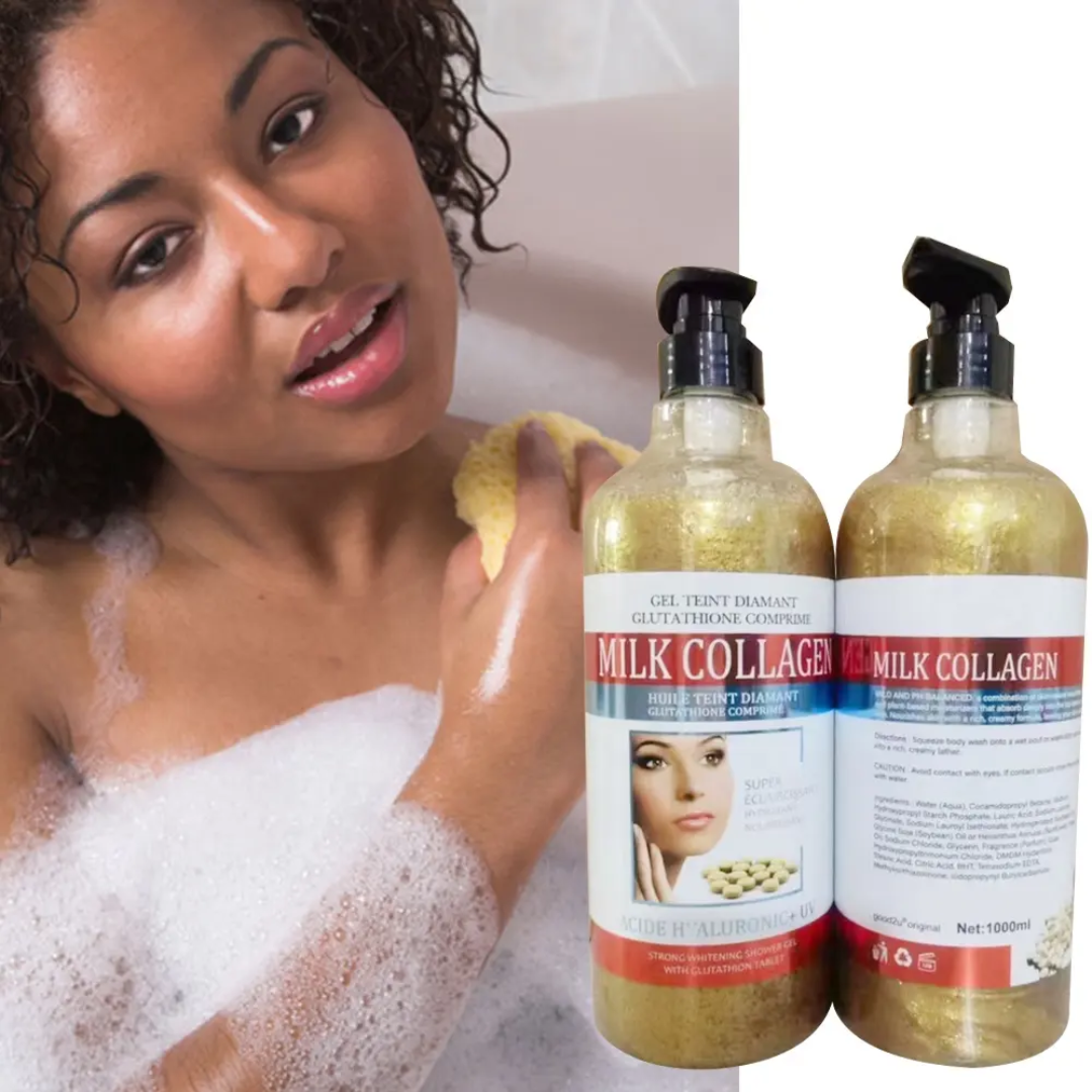 Milk Collagen Gel Teint Diamant, a strong whitening shower gel 1000ml