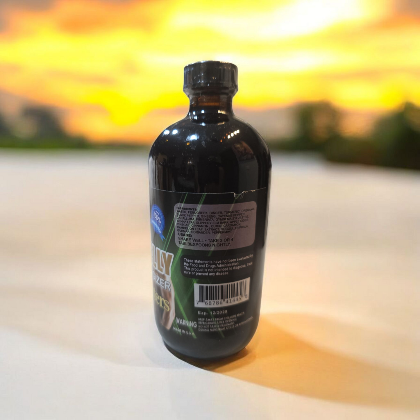 FLAT BELLY DETOX & ENERGIZER LIVING BITTERS 16OZ