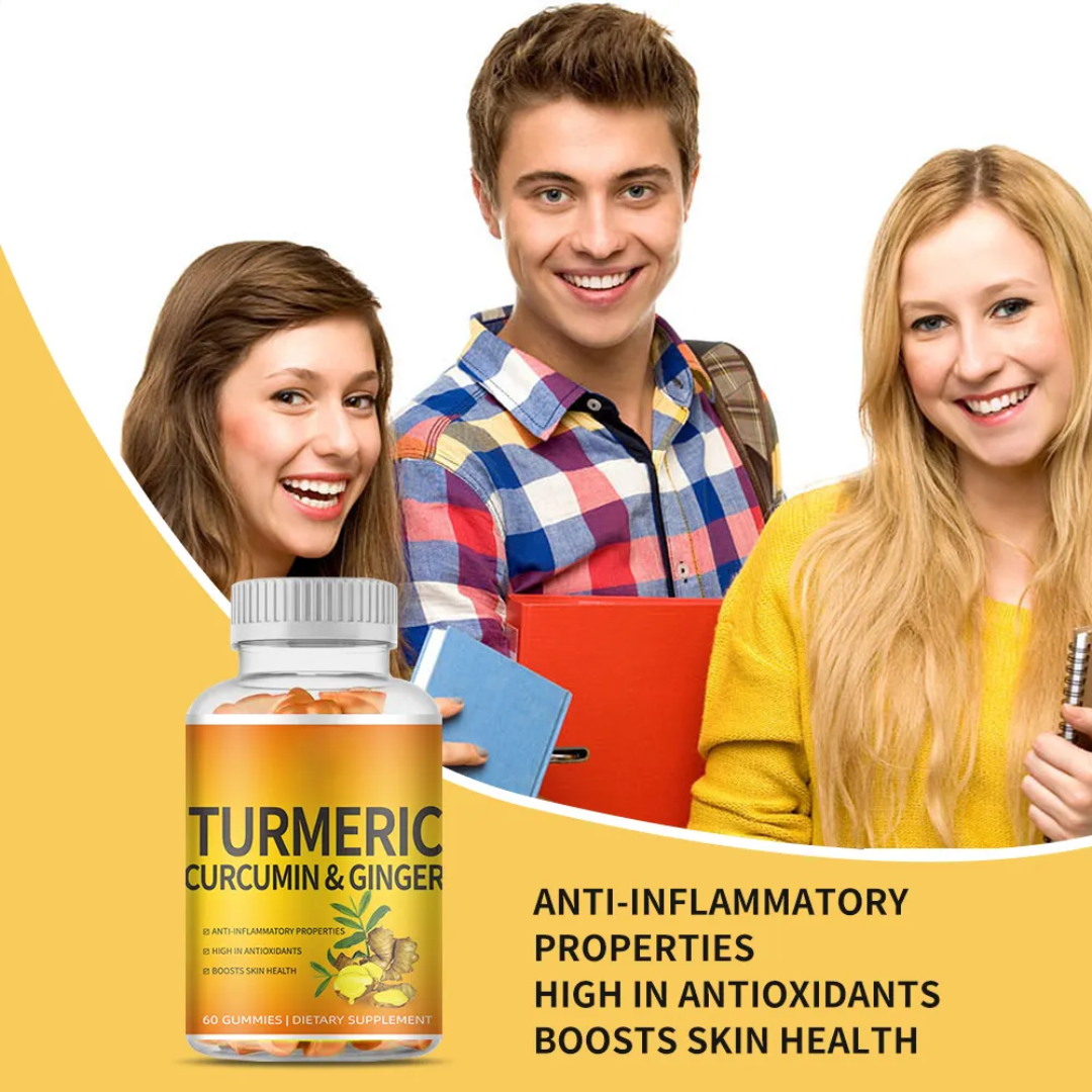 TURMERIC CURCUMIN & GINGER GUMMIES 60 Count
