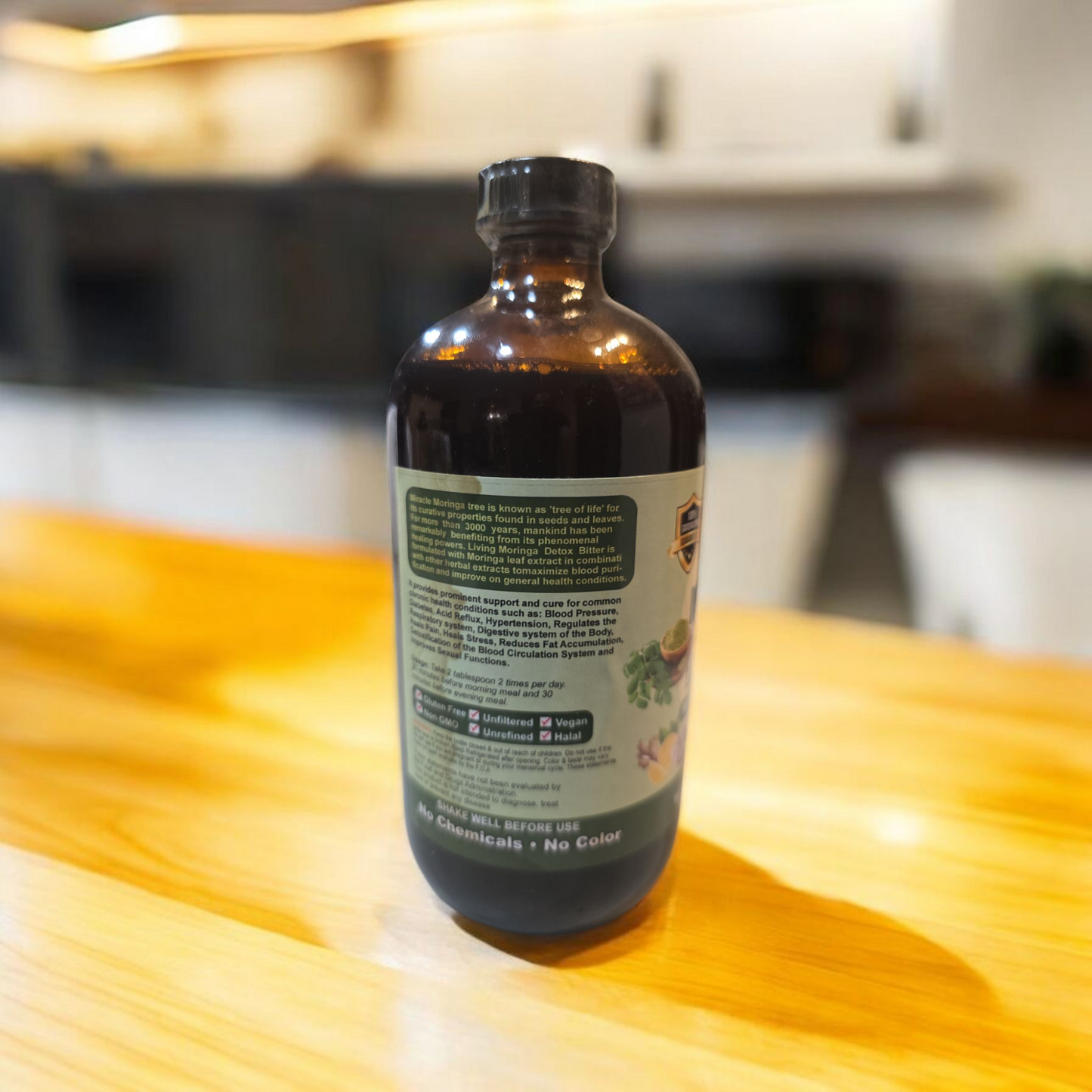 MORINGA DETOX LIVING BITTERS 16OZ